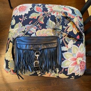 Rebecca Minkoff black fringe crossbody